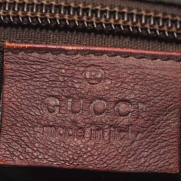 GUCCI SUPREME Burgundy Leather Carry-On Braided Crossbody Strap GUCCI DUST BAG - Picture 15 of 16